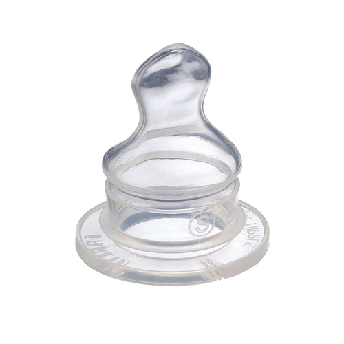 華林貝比矯齒型標(biāo)準(zhǔn)口徑硅膠奶嘴(S孔)