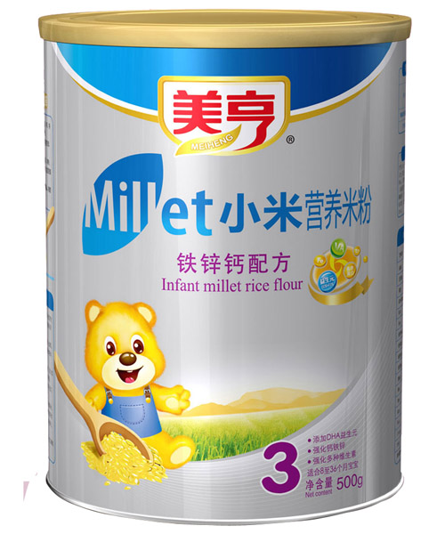 美亨小米鐵鋅鈣營養(yǎng)米粉3段