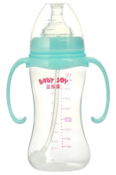 嬰樂美270ml寬口徑雙耳自動(dòng)奶瓶