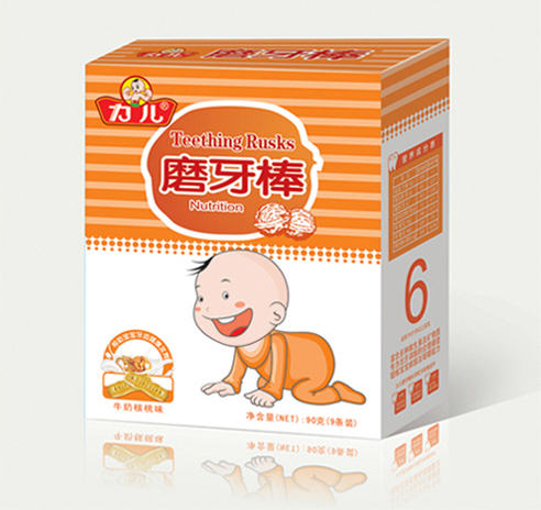 力兒牛奶核桃味磨牙棒