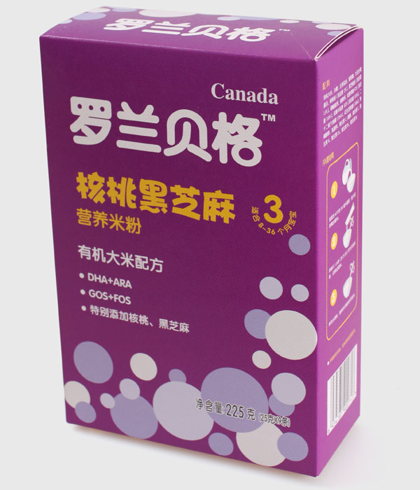 羅蘭貝格盒裝核桃黑芝麻有機大米配方米粉