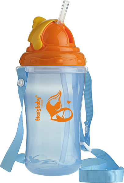 好氏嬰童天藍(lán)色耐用學(xué)飲杯