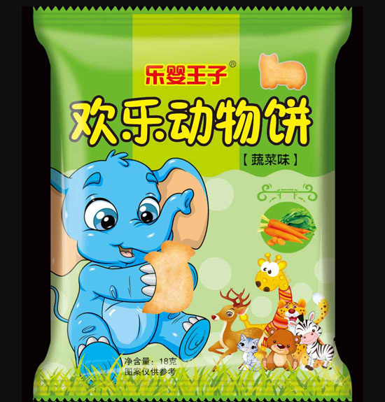 樂嬰王子歡樂動物餅蔬菜味