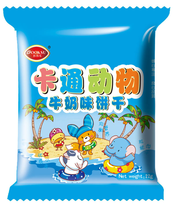 谷谷蘇卡通動(dòng)物牛奶味餅干22g