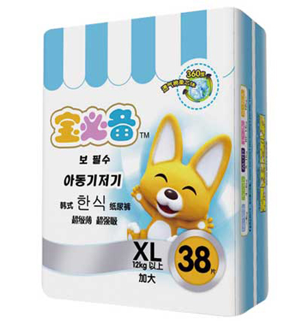 寶必備韓式嬰兒紙尿片XL38片
