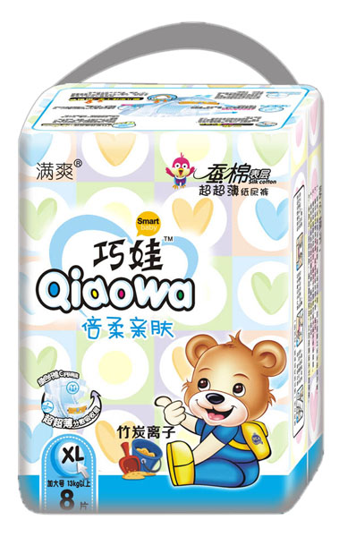 巧娃倍柔親膚超薄紙尿褲XL8片裝