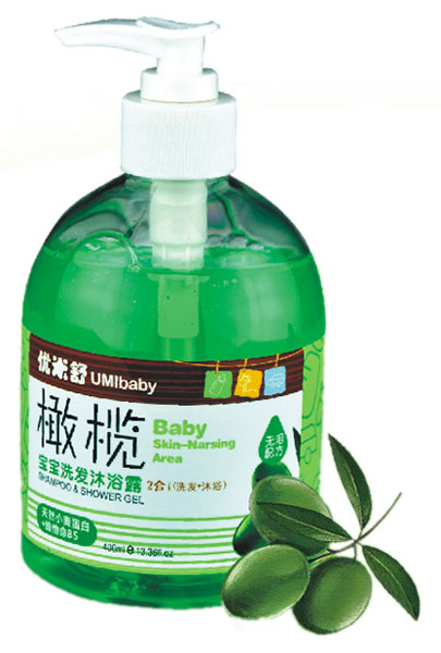 優(yōu)米舒橄欖寶寶洗發(fā)沐浴露二合一
