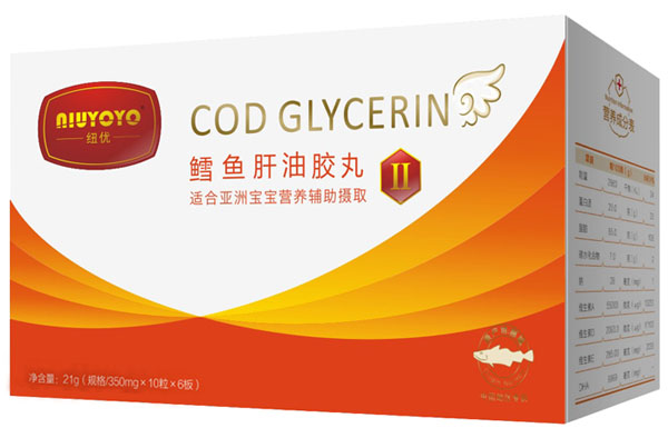 紐優(yōu)魚肝油膠丸2段60粒