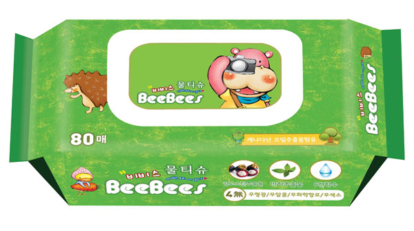 金貝柔山竹薄荷嬰兒濕巾80片