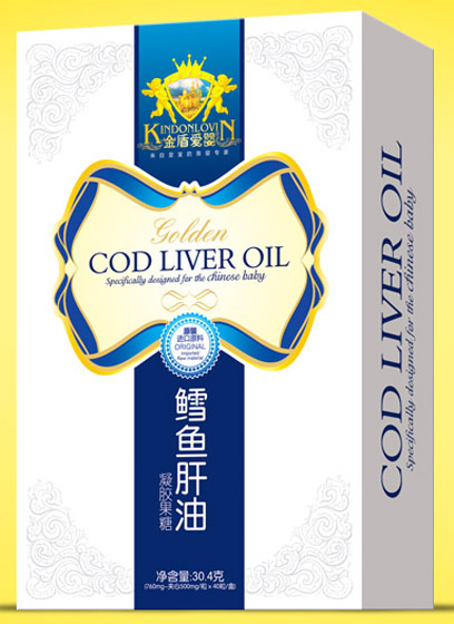 金盾愛嬰鱈魚肝油凝膠果糖