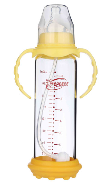 淘寶樂標(biāo)口玻璃奶瓶240ml