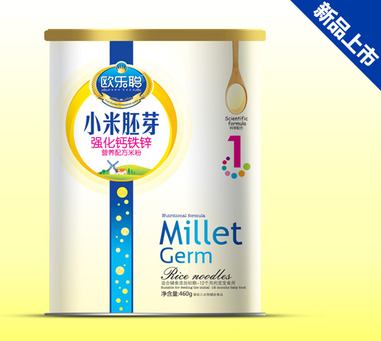 歐樂聰強化鈣鐵鋅小米胚芽紙聽裝1段