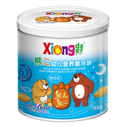 熊大熊二牌熊二幼兒營養(yǎng)磨牙餅(魚仔形)
