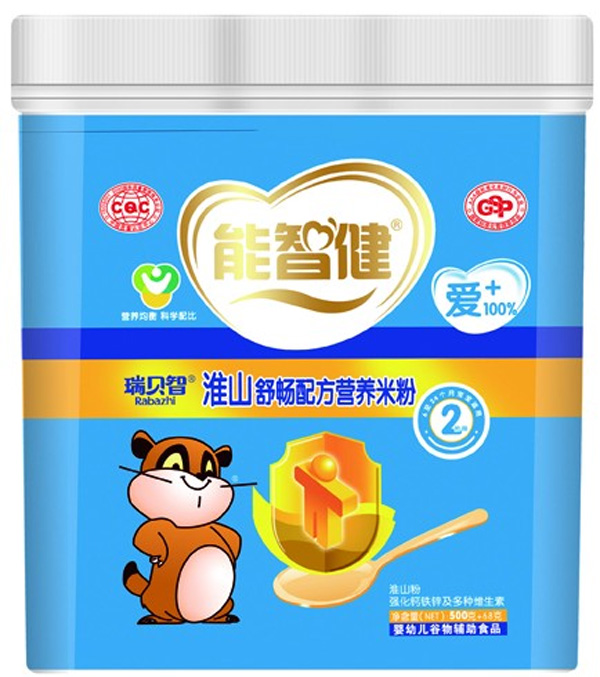 能智健568g淮山舒暢配方營養(yǎng)米粉(2段)