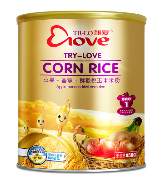稚愛(ài)蘋果+香蕉+獼猴桃玉米米粉1段