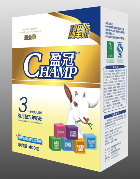 盈冠超金裝幼兒配方羊奶粉3段400g