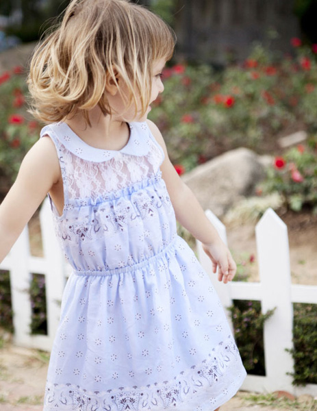 哇喔哇喔絲綿印花可愛連衣裙