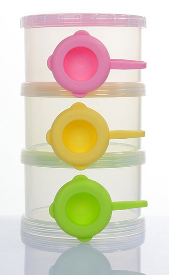 淘寶樂(lè)便攜三層奶粉盒