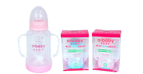 愛兒得樂120ml標(biāo)口防爆高硼硅0-6月自動(dòng)奶瓶
