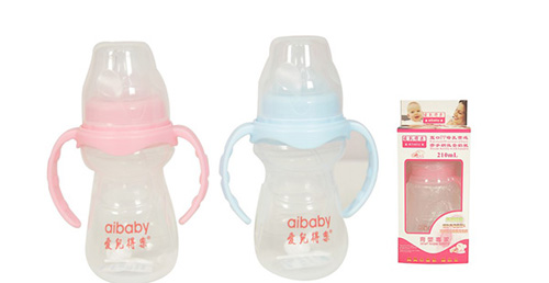 愛(ài)兒得樂(lè)210ml寬口PP帶柄自動(dòng)奶瓶