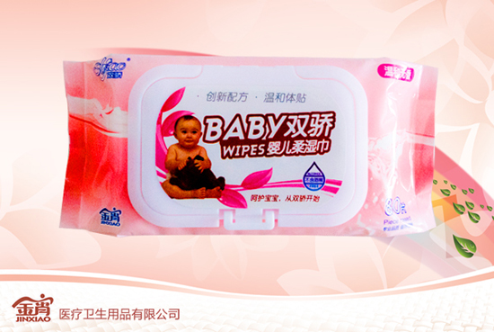 雙驕80片扣蓋枕式嬰兒柔濕巾