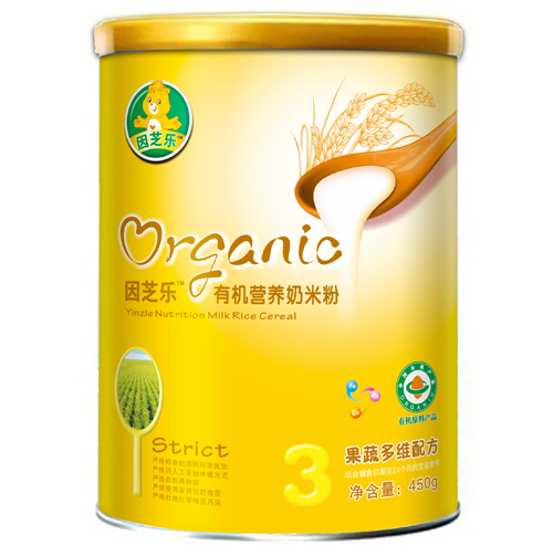 因芝樂聽裝有機(jī)營養(yǎng)奶米粉3段