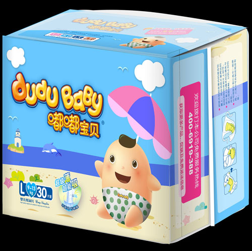 嘟嘟寶貝超級(jí)薄超能吸紙尿片L