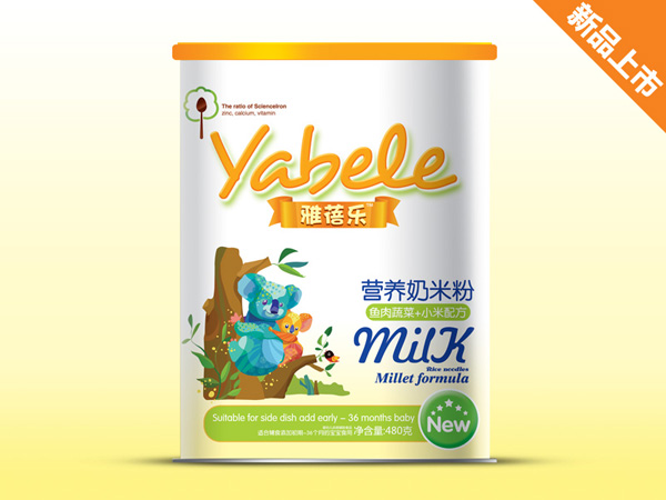 雅蓓樂魚肉蔬菜+小米配方營(yíng)養(yǎng)奶米粉