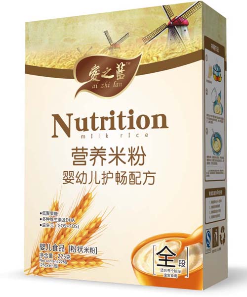 愛(ài)之藍(lán)嬰幼兒護(hù)腸配方營(yíng)養(yǎng)米粉全段