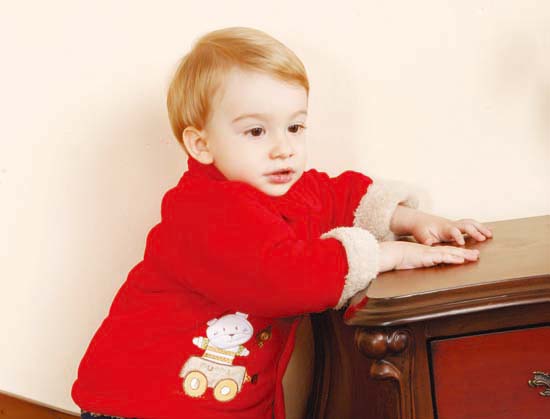 諾比小熊外套紅色