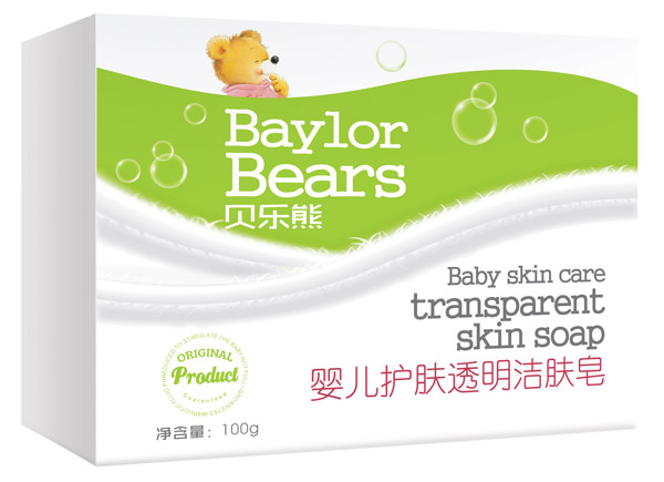貝樂熊嬰兒護膚透明潔膚皂100g