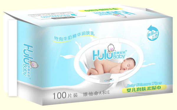 呼嚕寶貝嬰兒潤膚柔濕巾100片