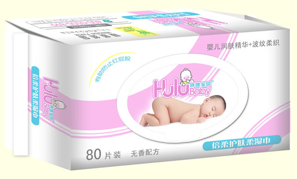 呼嚕寶貝倍柔護膚柔濕巾80片