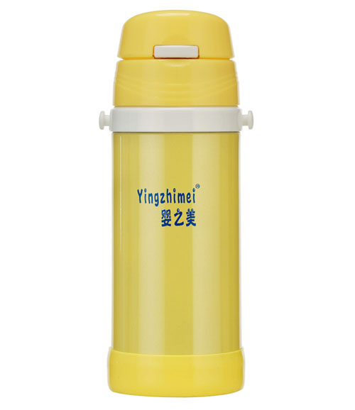 嬰之美不銹鋼保溫水壺360ML黃色