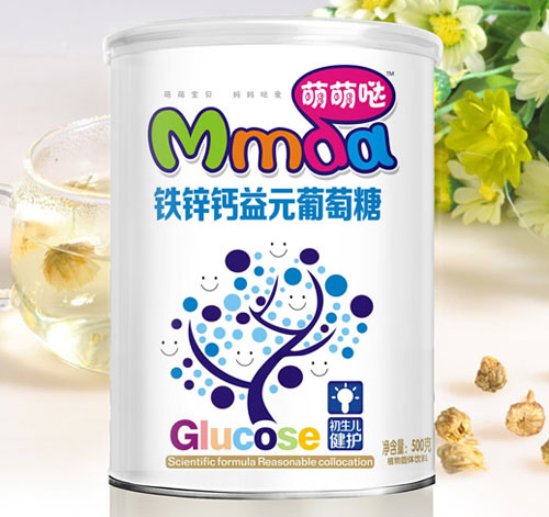 萌萌噠500克紙聽鐵鋅鈣益元葡萄糖