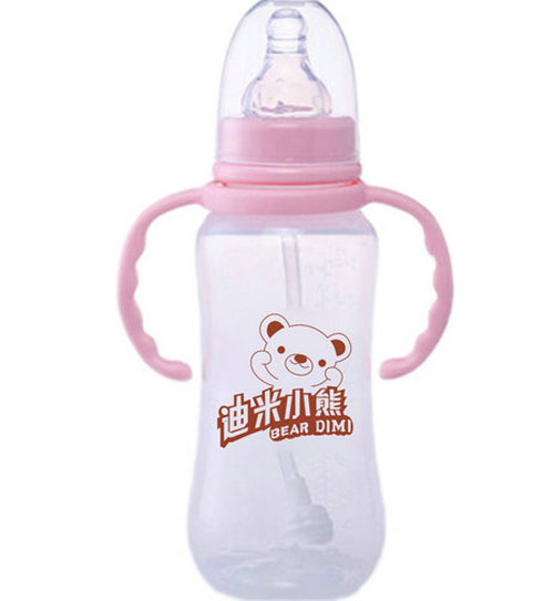 迪米小熊標(biāo)口有柄自動(dòng)PP奶瓶240ml