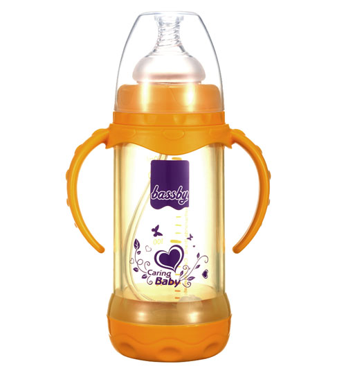 貝斯比寬口小防爆晶鉆玻璃奶瓶210ml