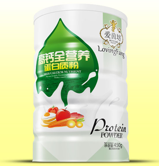 愛(ài)茵坊高鈣全營(yíng)養(yǎng)蛋白質(zhì)粉鐵聽(tīng)450g