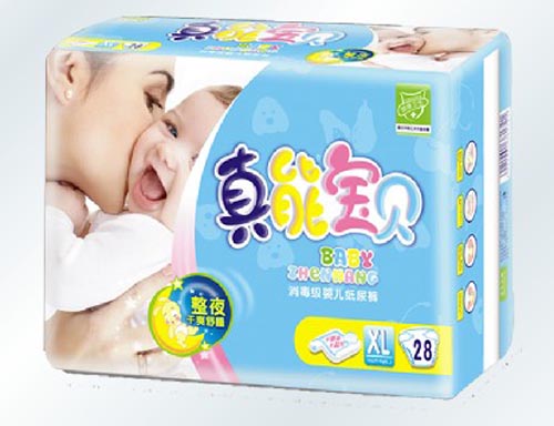 真能寶貝消毒級嬰兒紙尿褲XL碼28片