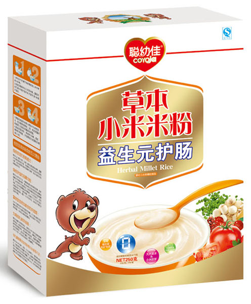 聰幼佳益生元護(hù)腸草本小米米粉