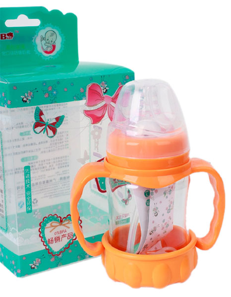 聰寶150ml寬口徑防爆晶鉆玻璃奶瓶