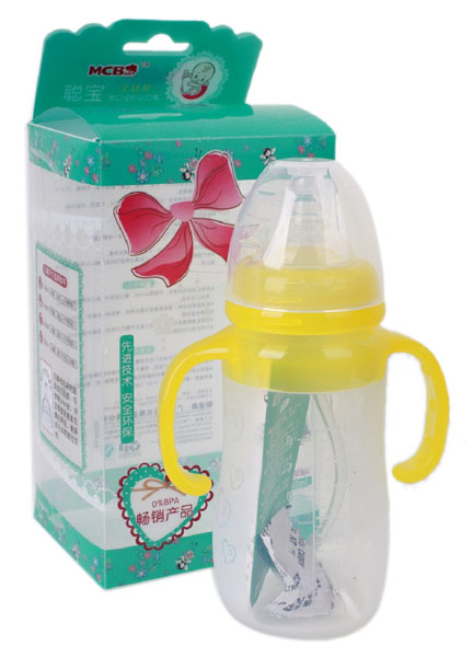 聰寶240Ml寬口徑全硅膠自動(dòng)奶瓶