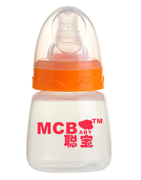 聰寶寬口簡易型硅膠奶瓶