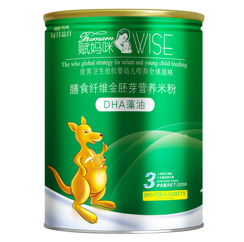 賦媽咪DHA藻油膳食纖維金胚芽米粉3段