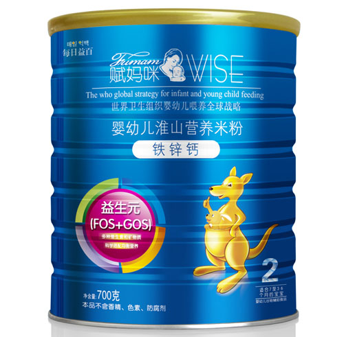 賦媽咪鐵鋅鈣嬰幼兒淮山營養(yǎng)米粉2段