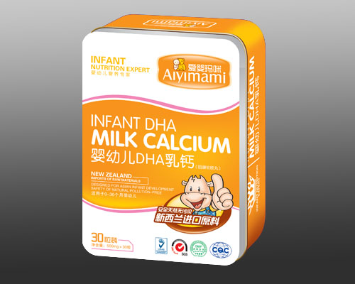 愛嬰瑪咪嬰幼兒DHA乳鈣鐵盒裝