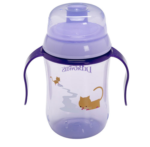 布朗博士9安士硬吸嘴學飲杯紫色