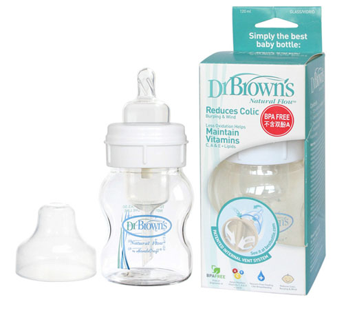 布朗博士4安士寬口玻璃奶瓶120ml