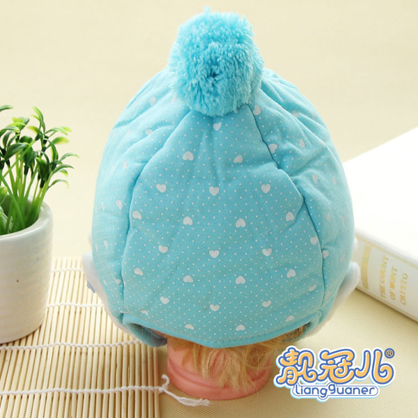 靚冠兒嬰幼兒夾棉保暖護耳帽子