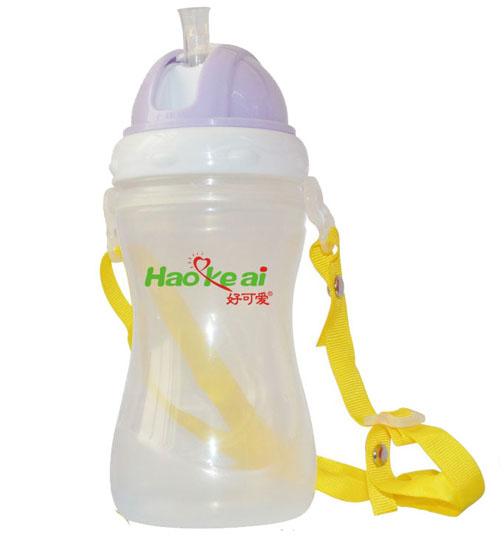好可愛帶刻度葫蘆形兒童吊帶水壺